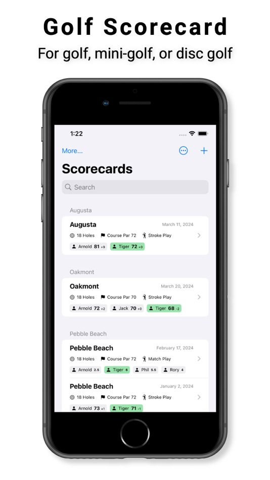 #4. Golf & Mini-Golf Scorecard (iOS) 由: Jade Lizard Software LLC