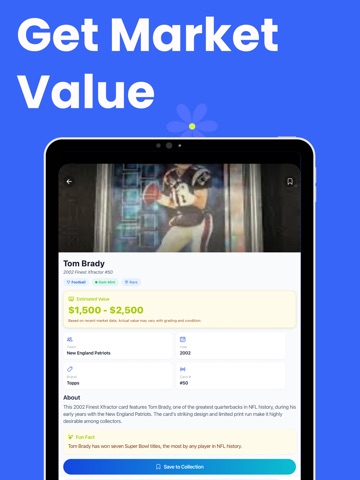 Sports Card Scanner: Value iPad screenshot