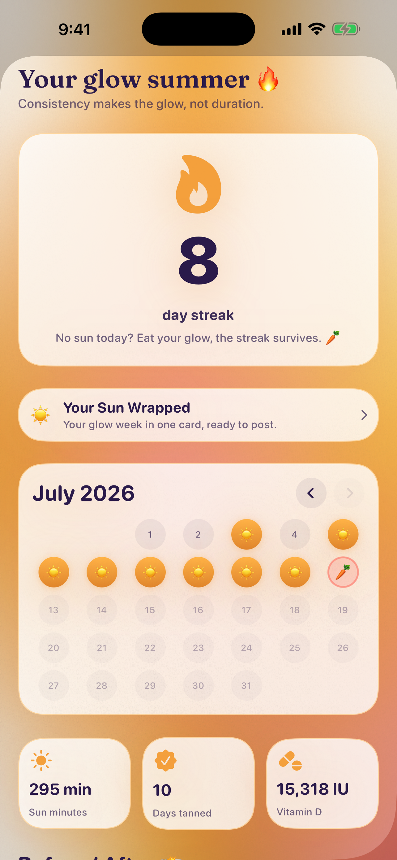 Suni — Tan & UV Tracker screenshot 7