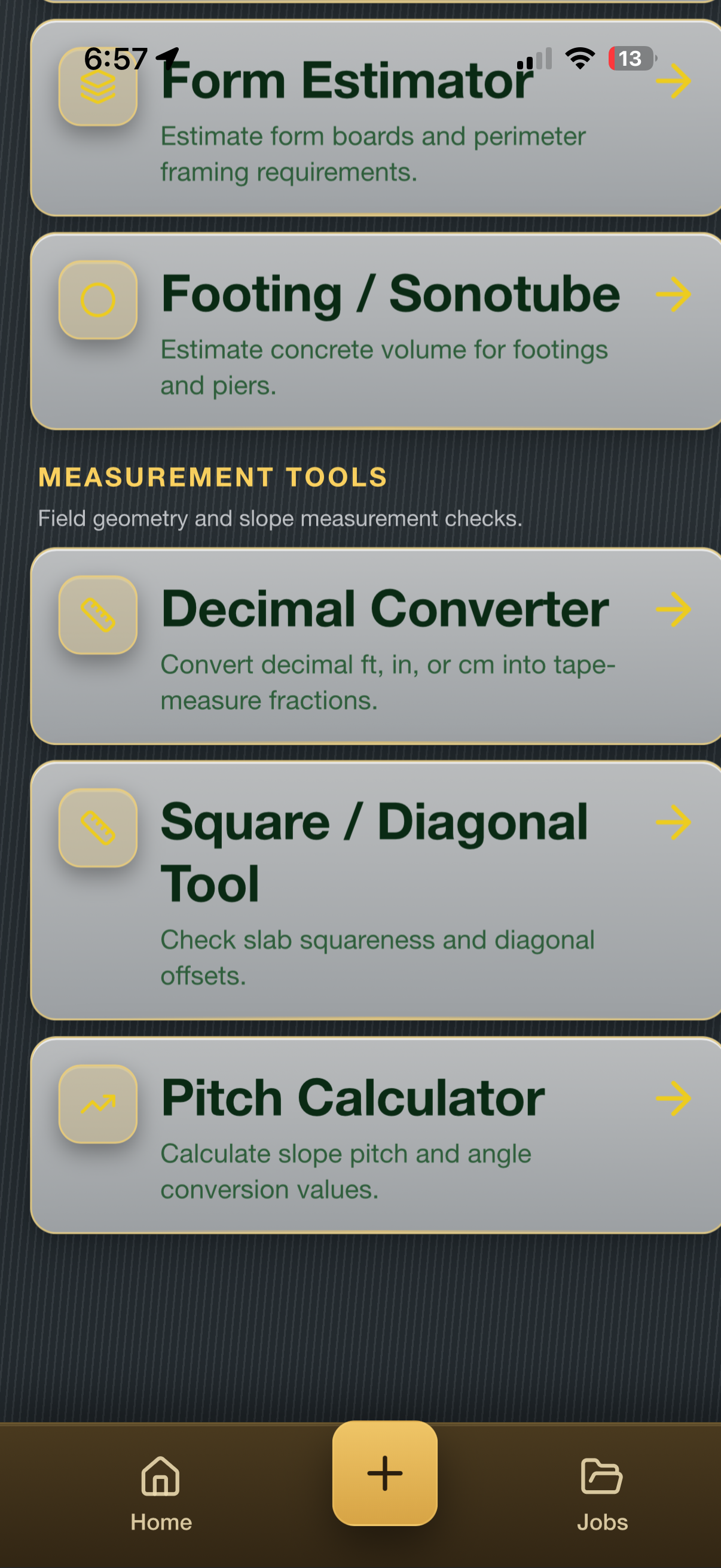 Concrete Tools - JobSight screenshot 3