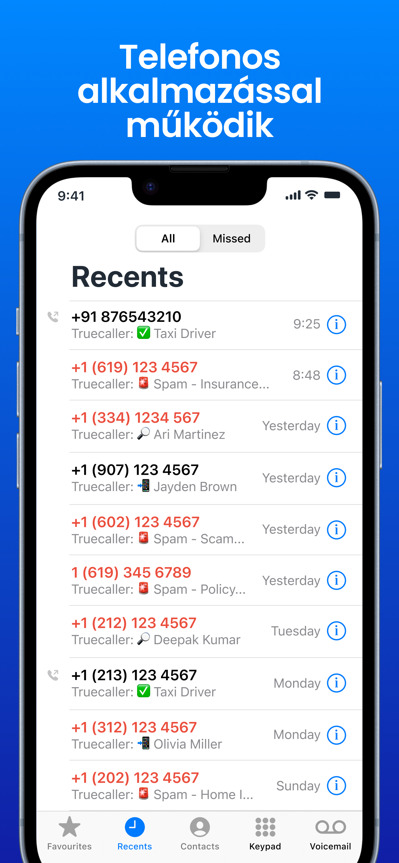 Truecaller: Spam hívásvédelem
