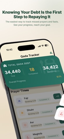 Qada: Missed Prayer Tracker Screenshot 1 of 5