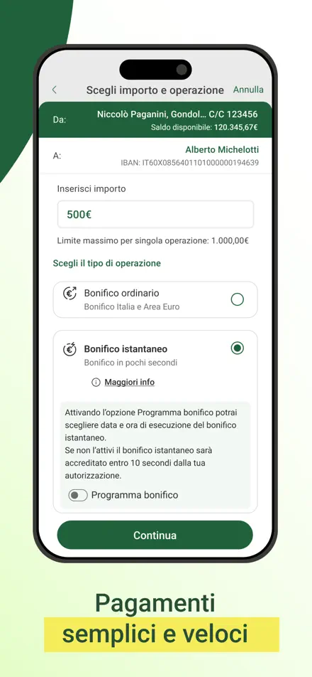 Credem app screenshot 4
