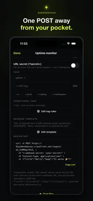 WebHookPush AI screenshot 2
