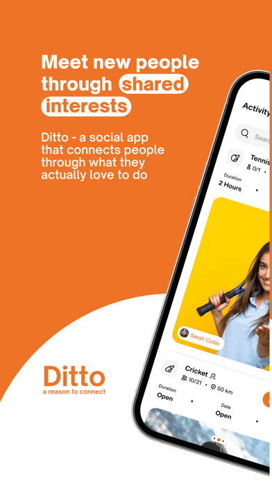 Ditto - a reason to connect app screenshot