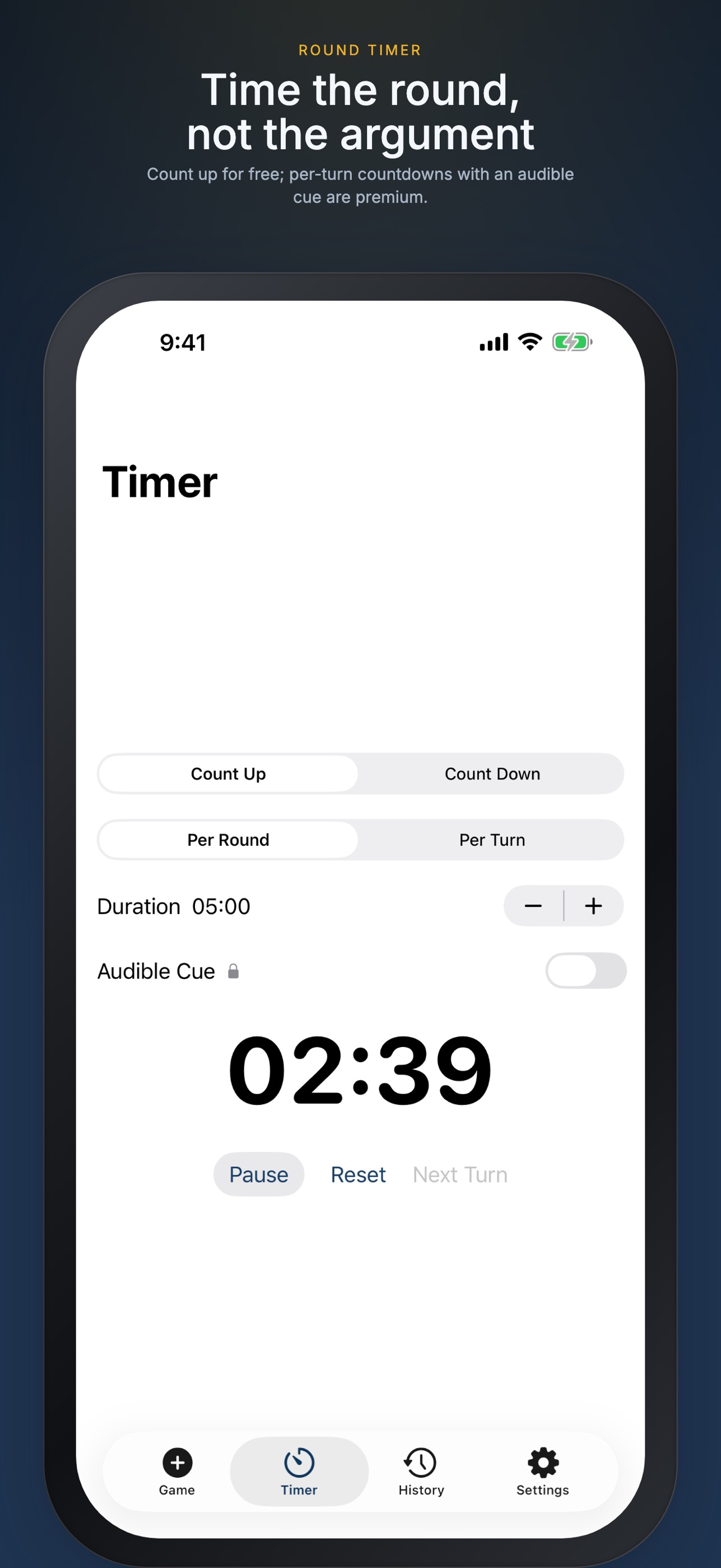 Screenshot 2 of Tabletop Scorekeeper & Timer