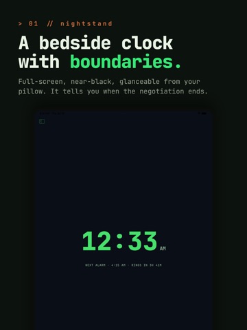 AI Mission Alarm Clock : ROUSE iPad screenshot