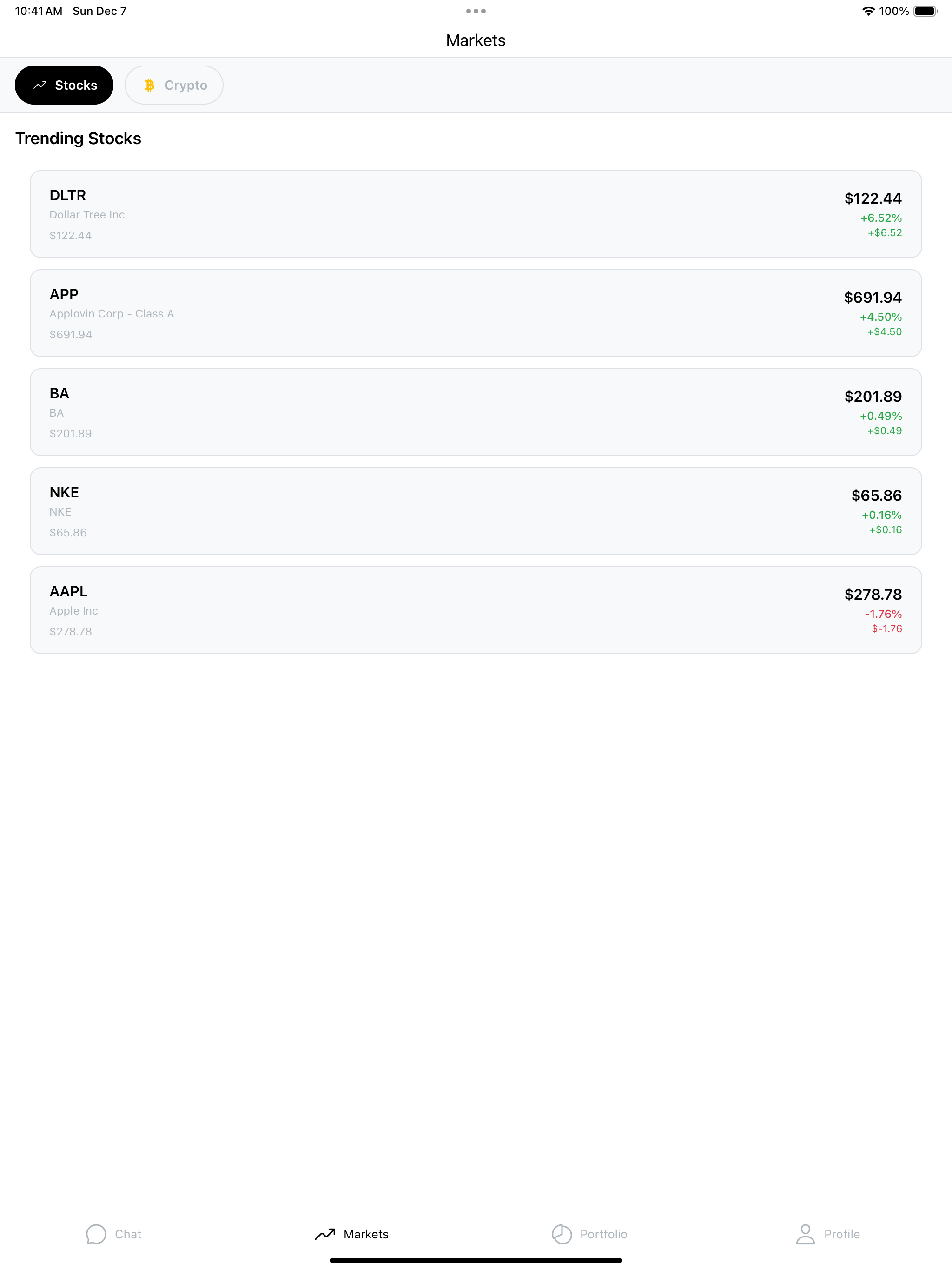 Personal Trader