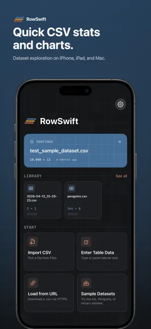 RowSwift: Data Explorer screenshot 1