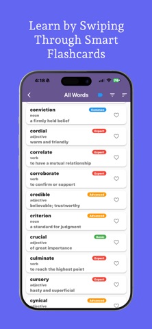 SAT Prep Vocabulary iPhone screenshot