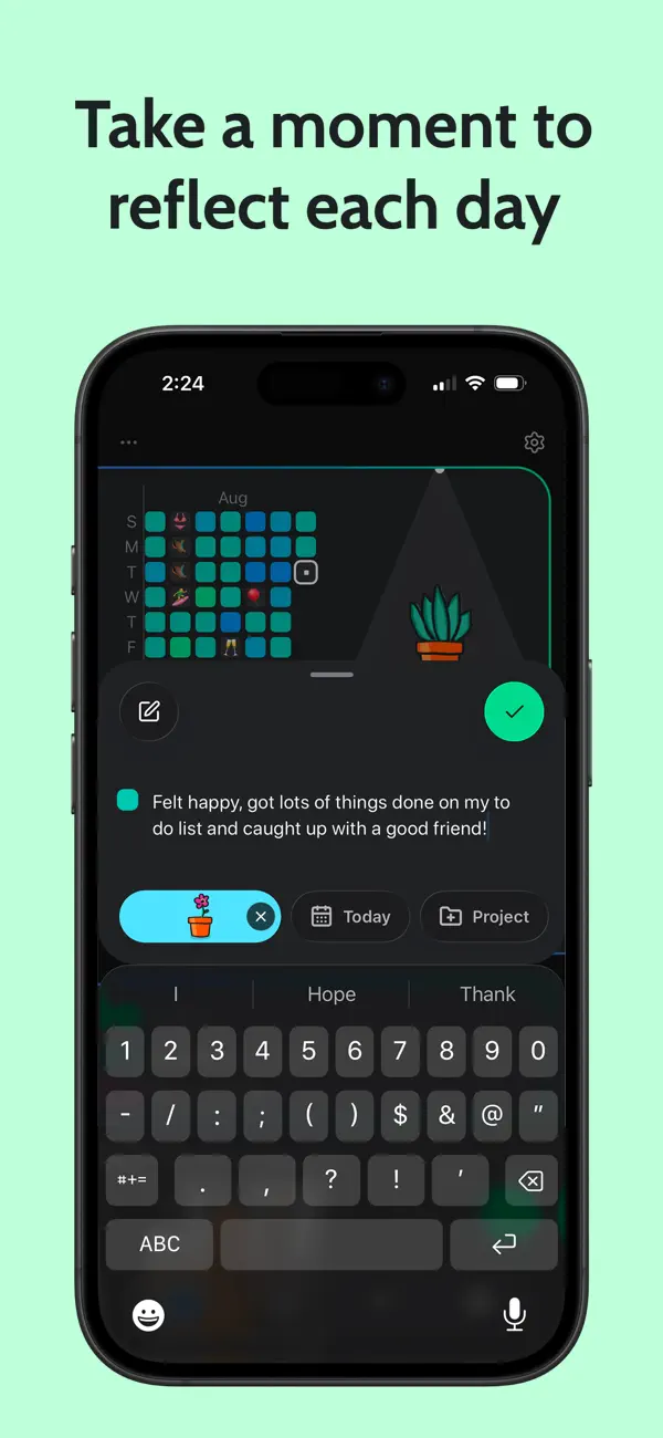 Screenshot #3 pour Grow: Creative Mood Journal