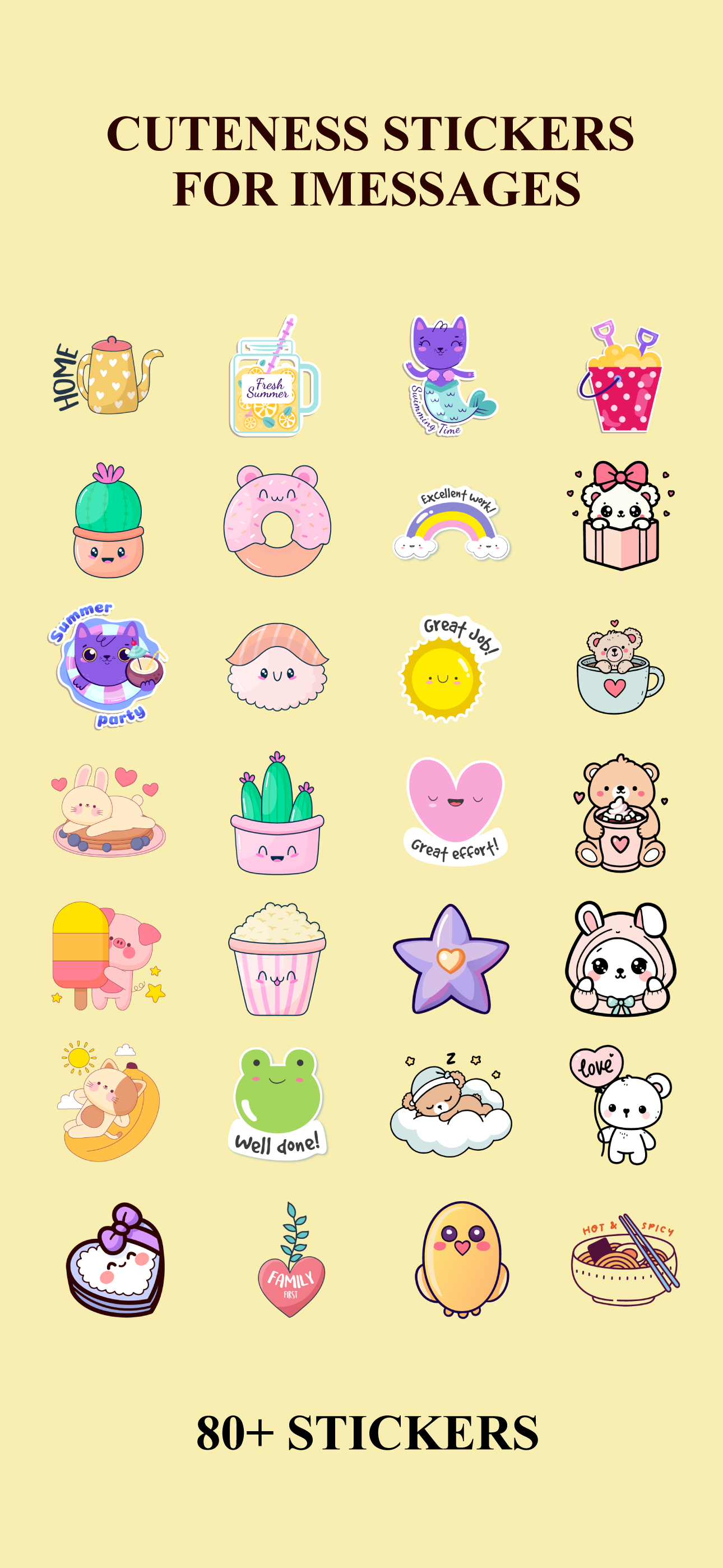 Cuteness Sticker For iMessage