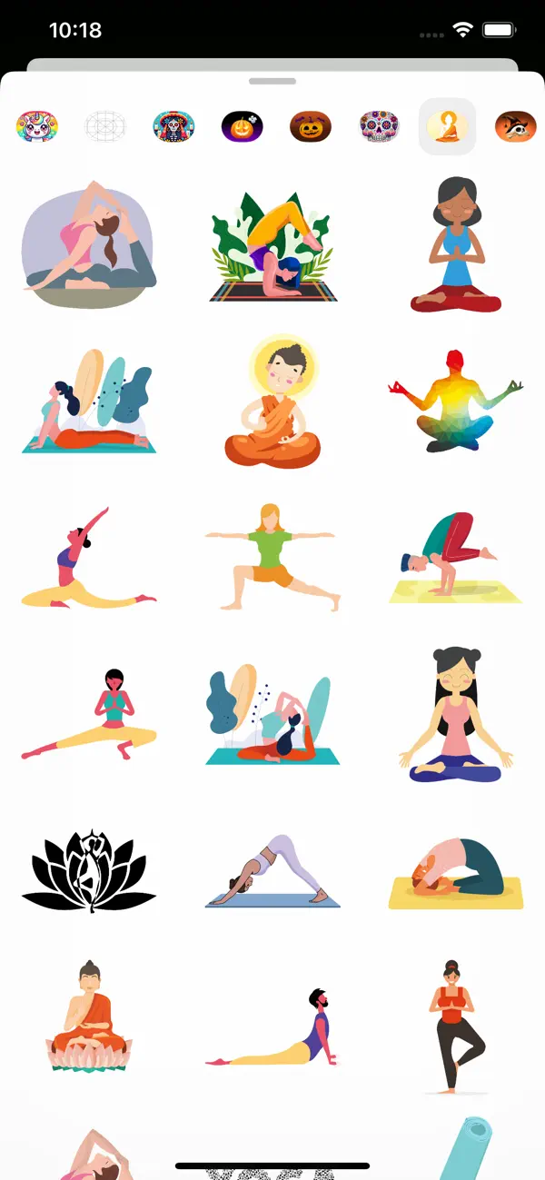 Screenshot #1 pour Meditation & Yoga  Stickers