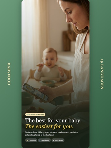 BabyFood: Recipes & Tracking iPad screenshot