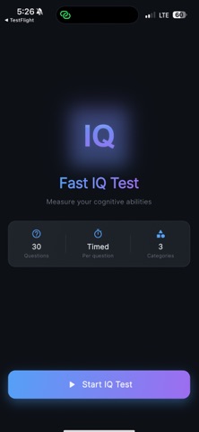 QuickIQTest screenshot