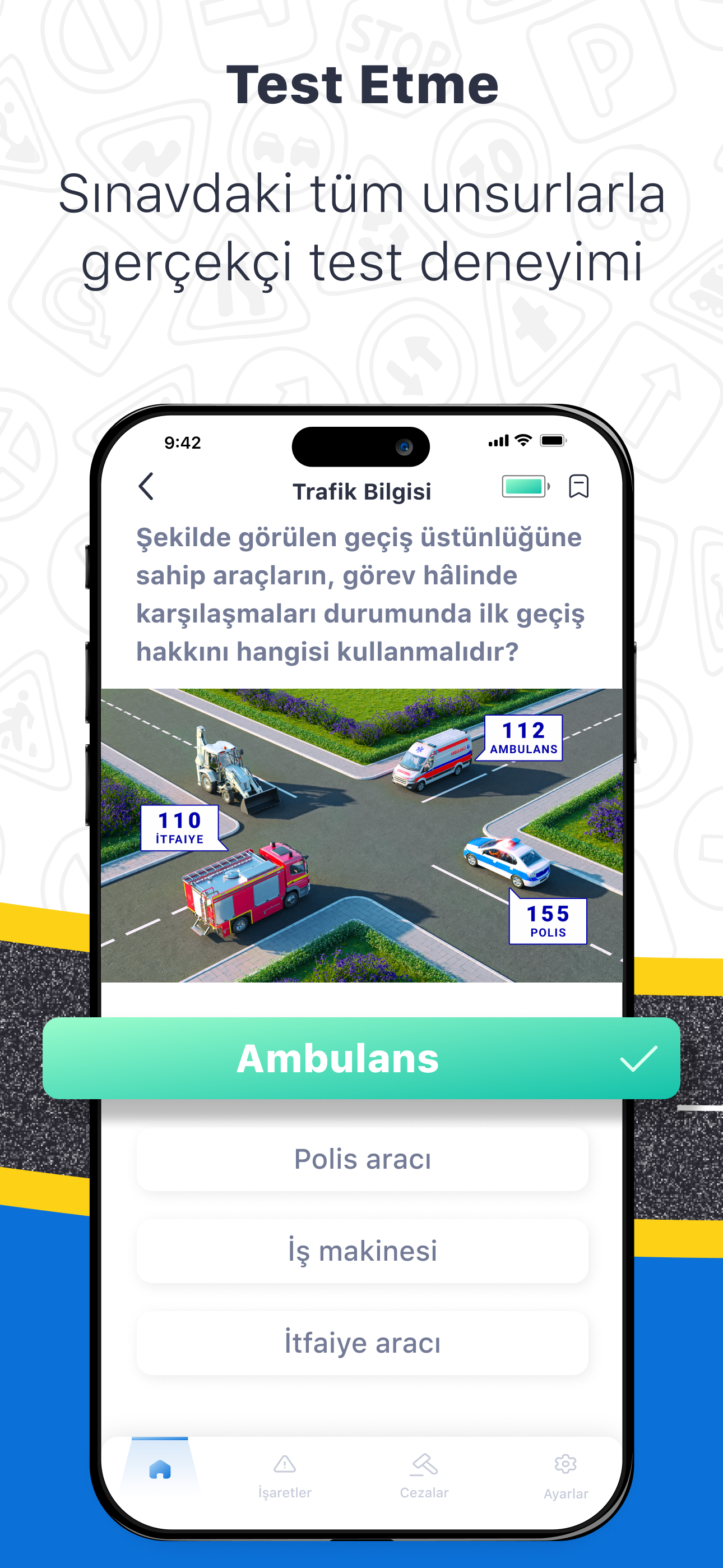 Emyat: Ehliyet Sınav Soruları