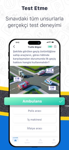 Emyat: Ehliyet Sınav Soruları iPhone screenshot
