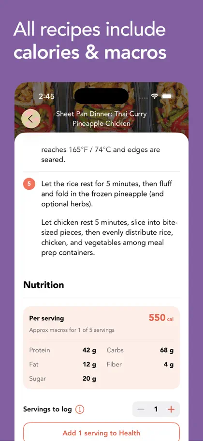 Screenshot 6 von 6 zu FitMenCook - Healthy Recipes