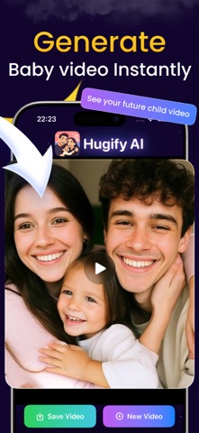Hugify: AI Baby Trend Video screenshot