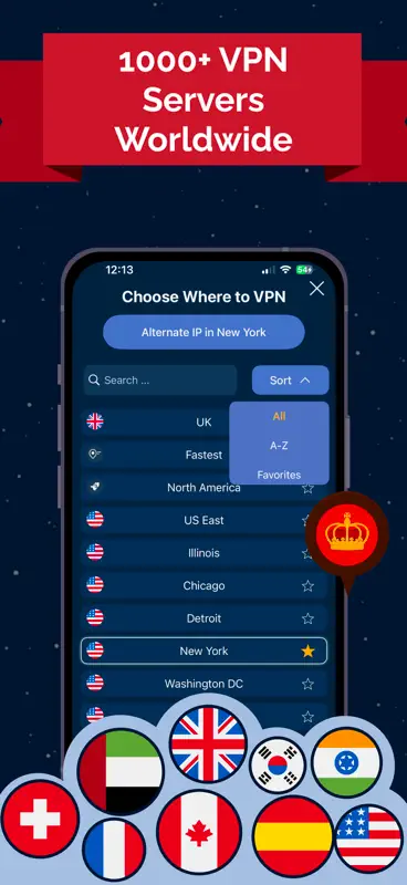 VPN UK - Free VPN and Browser screenshot 3 of 7