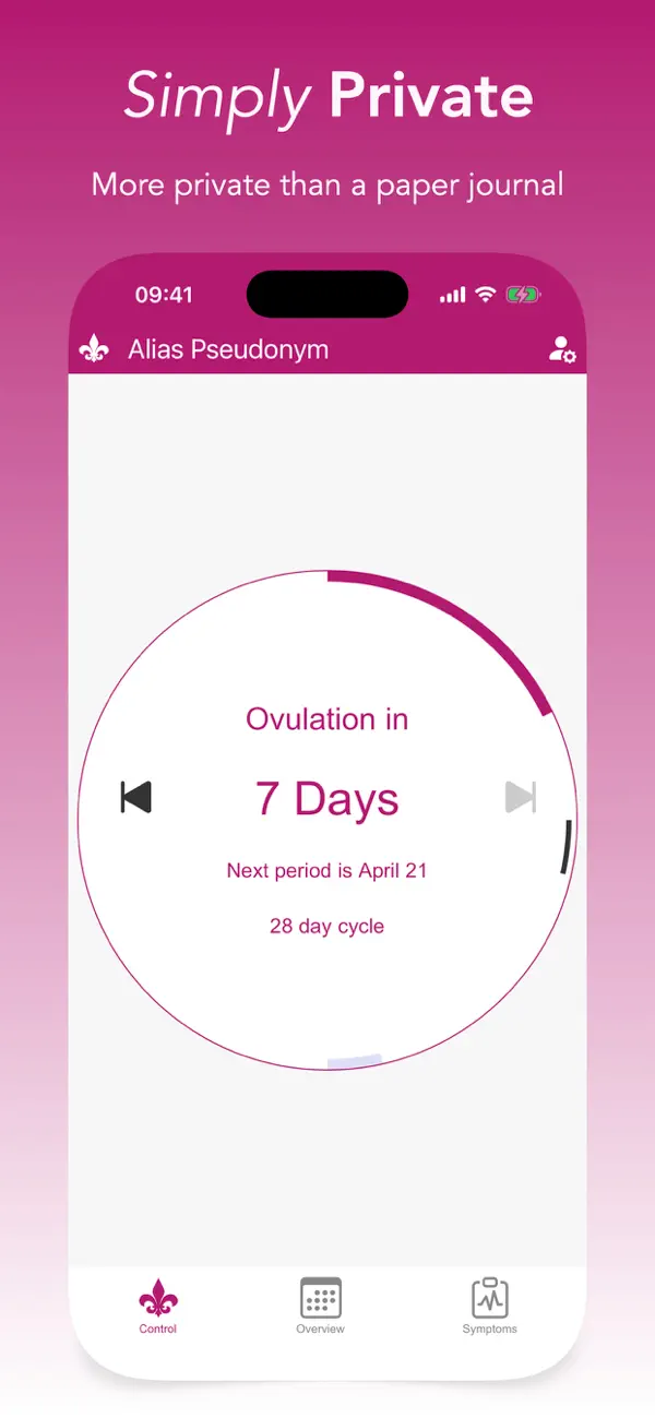 Screenshot #1 pour Prime Period: Cycle Tracker