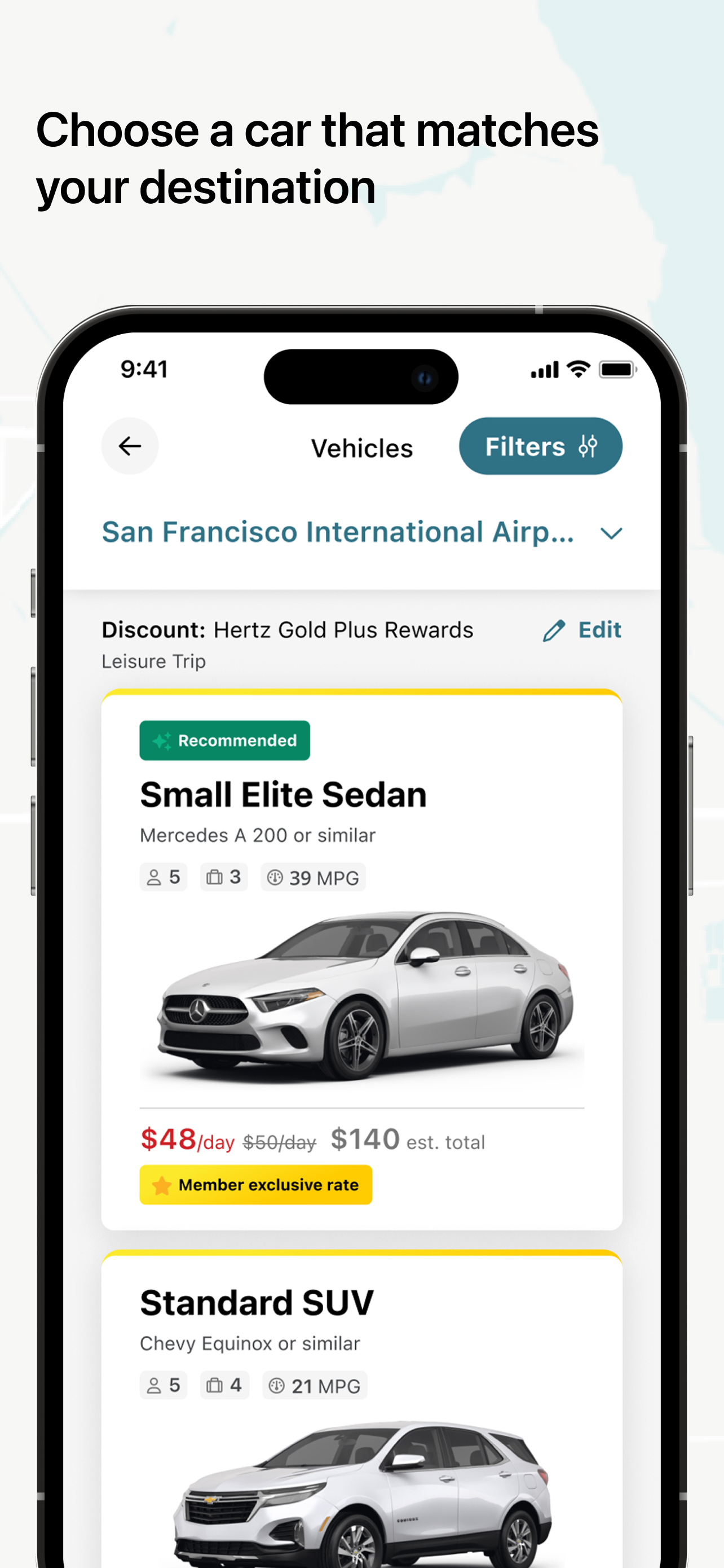 Hertz Rental Car, SUV, Van screenshot 5