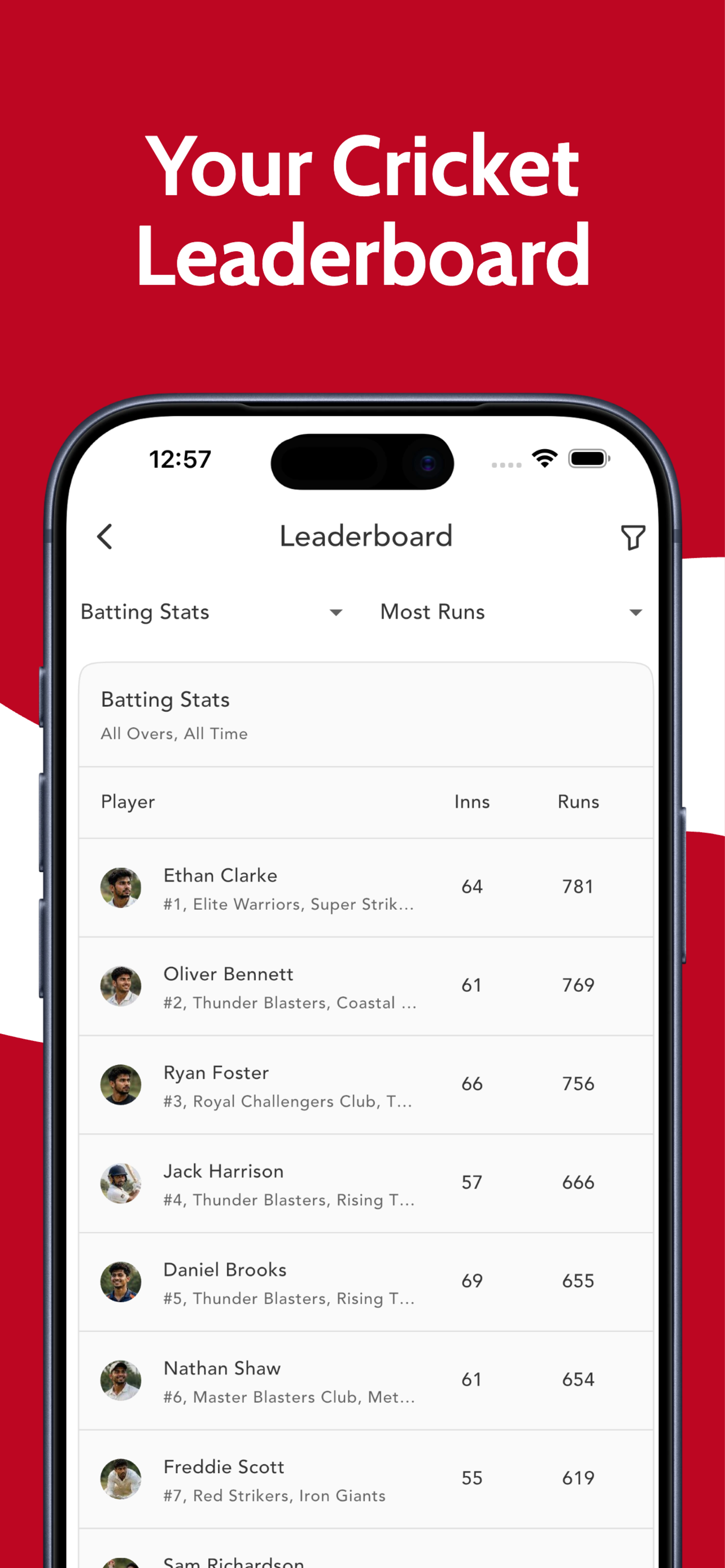 CricScorer-Cricket Scorer App screenshot 7
