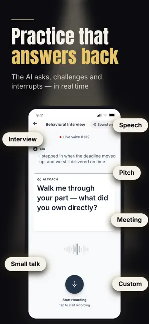 Oratey: Public Speaking Coach screenshot 2