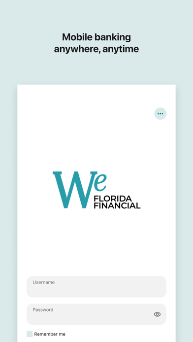 Screenshot #1 pour We Florida Financial Mobile