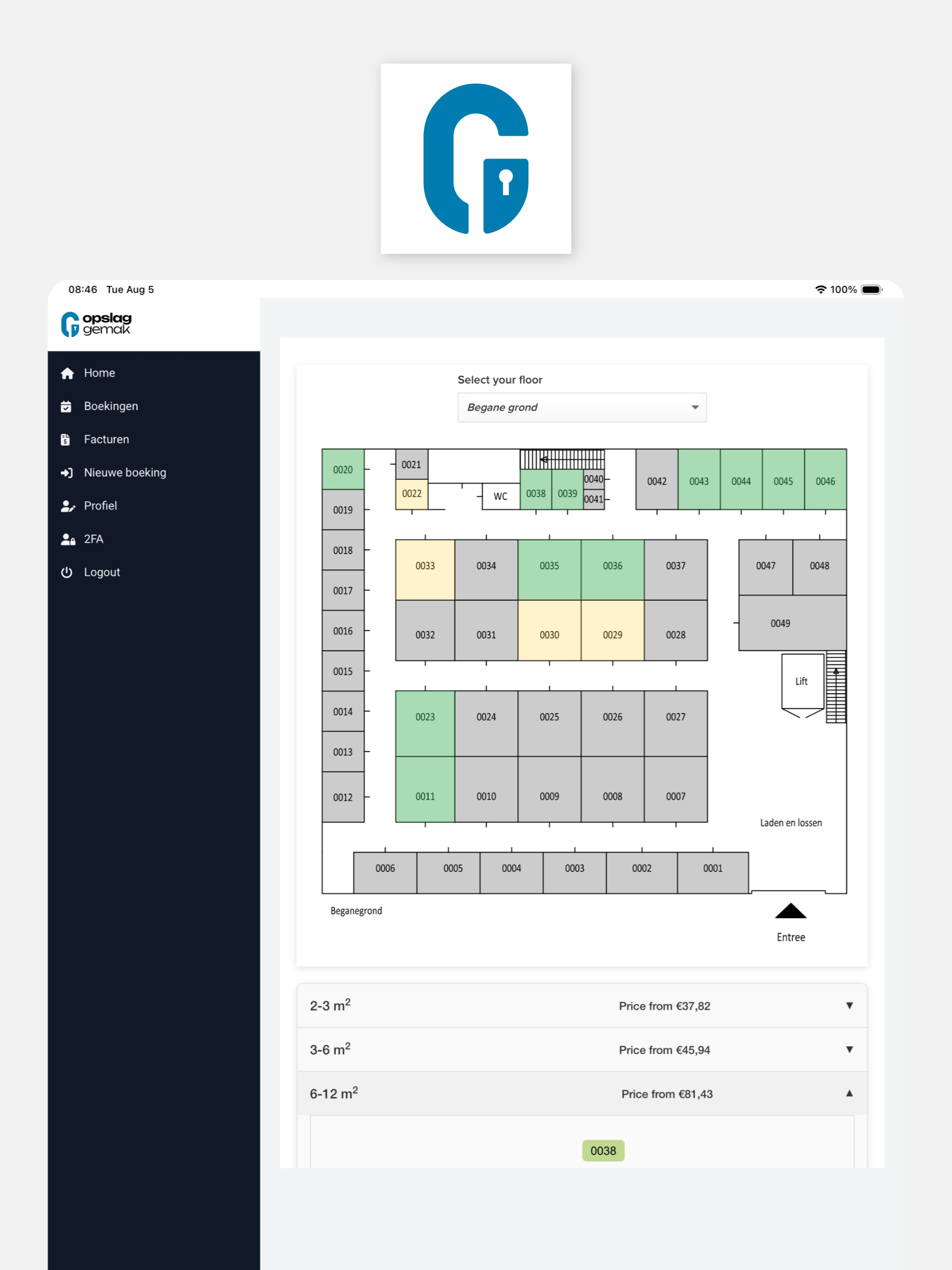 Opslaggemak screenshot 4