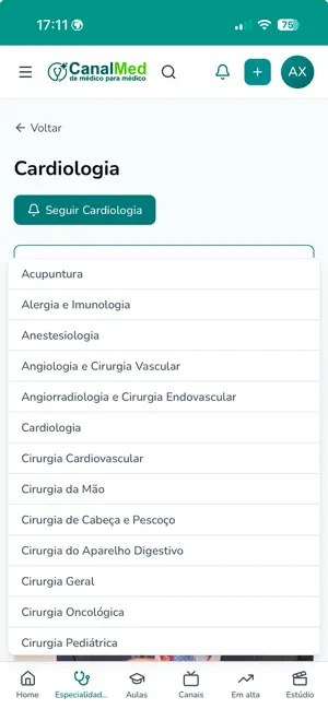 CanalMed iPhone screenshot 2