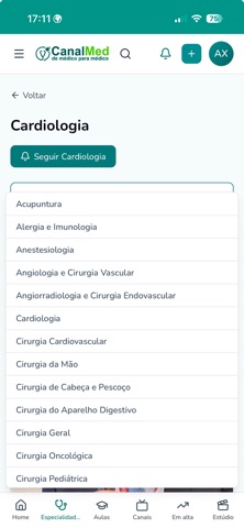 CanalMed iPhone screenshot 2