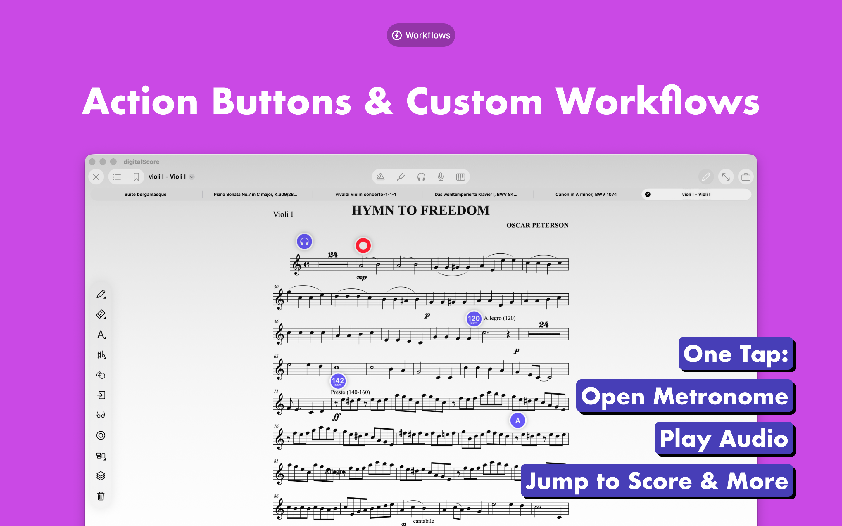 digitalScore, read sheet music