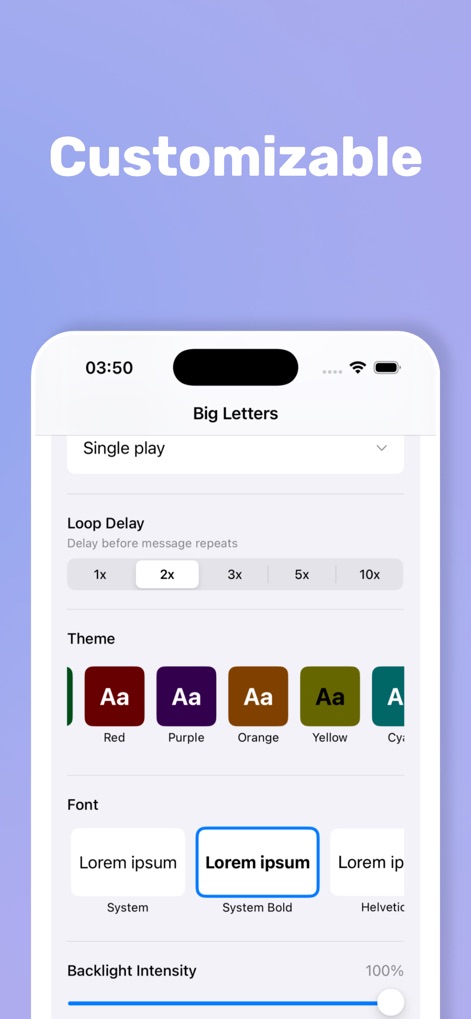 Big Letters - Text Display - Utilities App | MWM