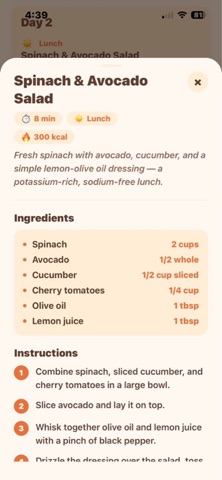 Simple Meal Planner (697f36) Screenshot 3 of 4