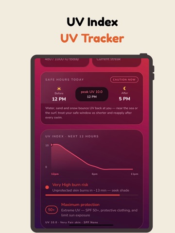 T&T: Tanning App, UV Index ipad screenshot 4