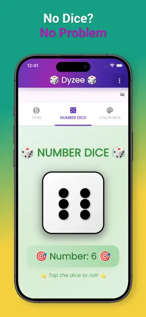 Dyzee - Dice and Toss screenshot 1