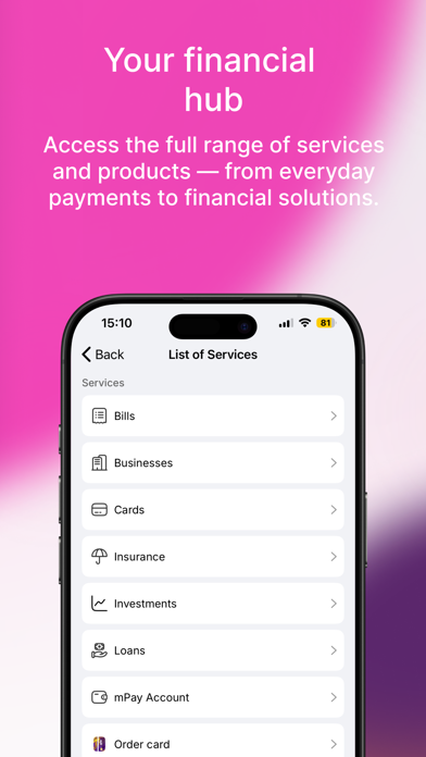mPay - mobile payments iPhone screenshot 6