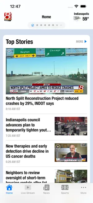 WISH-TV Indianapolis screenshot 1