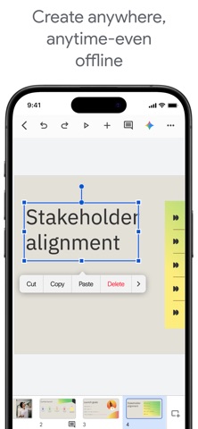 Google Slides App Store preview screenshot 3