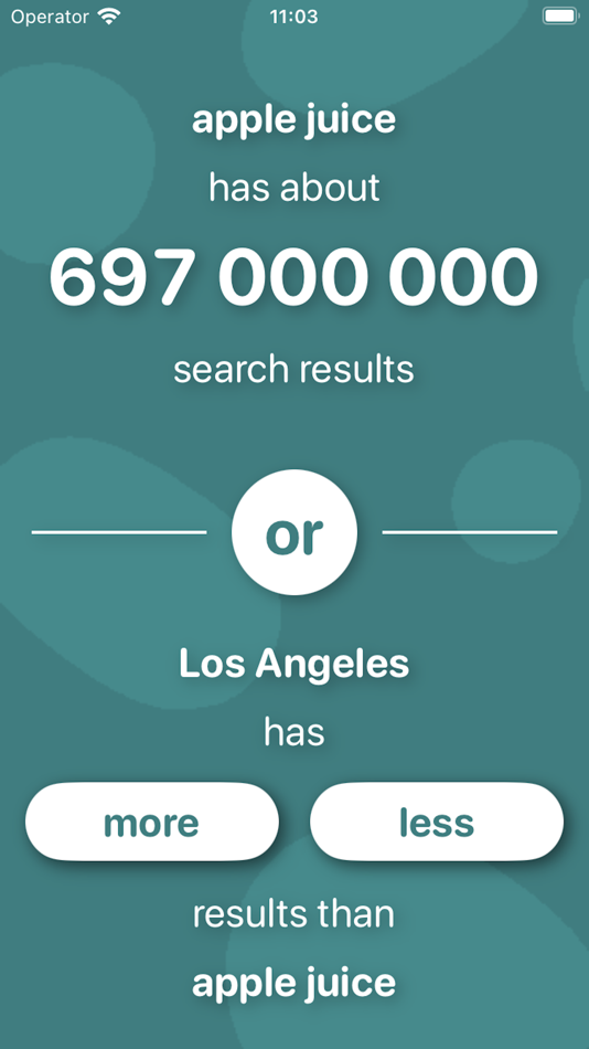 #2. More or less? (iOS) 由: Leszek Szary