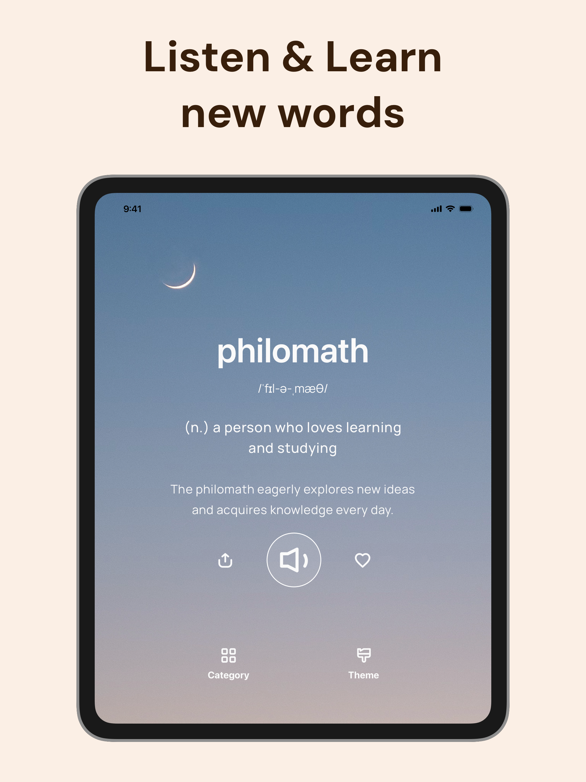 Word of The Day Widget: Voca