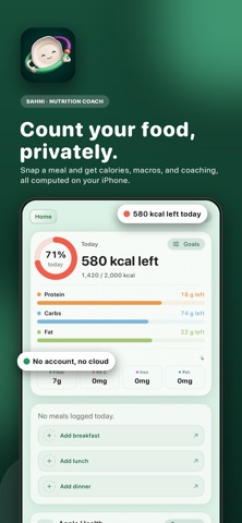 Sahni: Calorie & Macro Tracker Screenshot 2 of 6