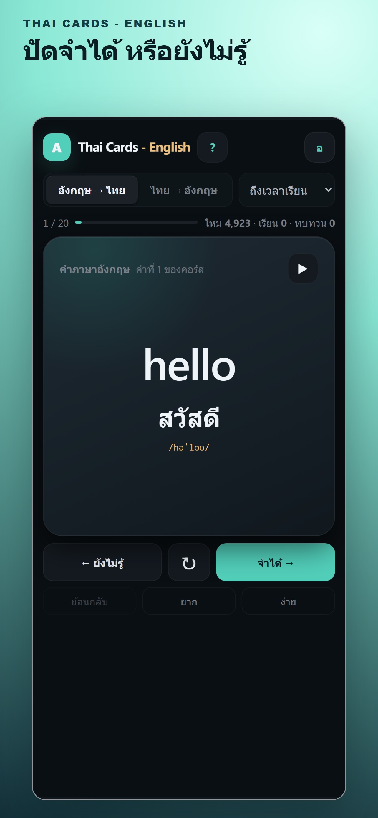 Screenshot 2 of Thai Cards - English