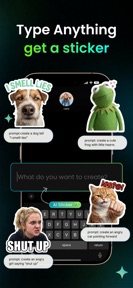 AI Sticker Maker: Keyboard screenshot