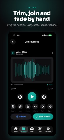Audio Cutter: MP3 Editor Screenshot 2 of 9