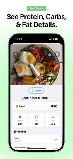 Kilo: AI Kalori Hesaplama iPhone Ekran Görüntüsü 3