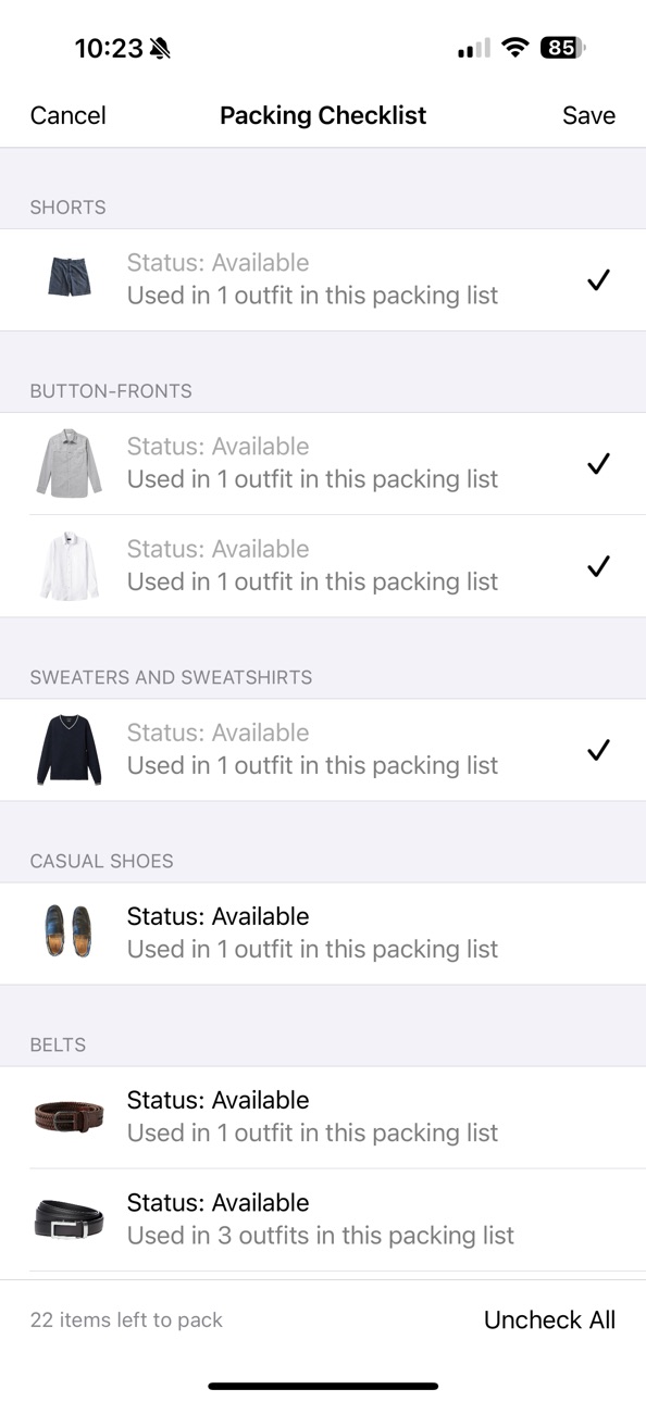 iPhone screenshot