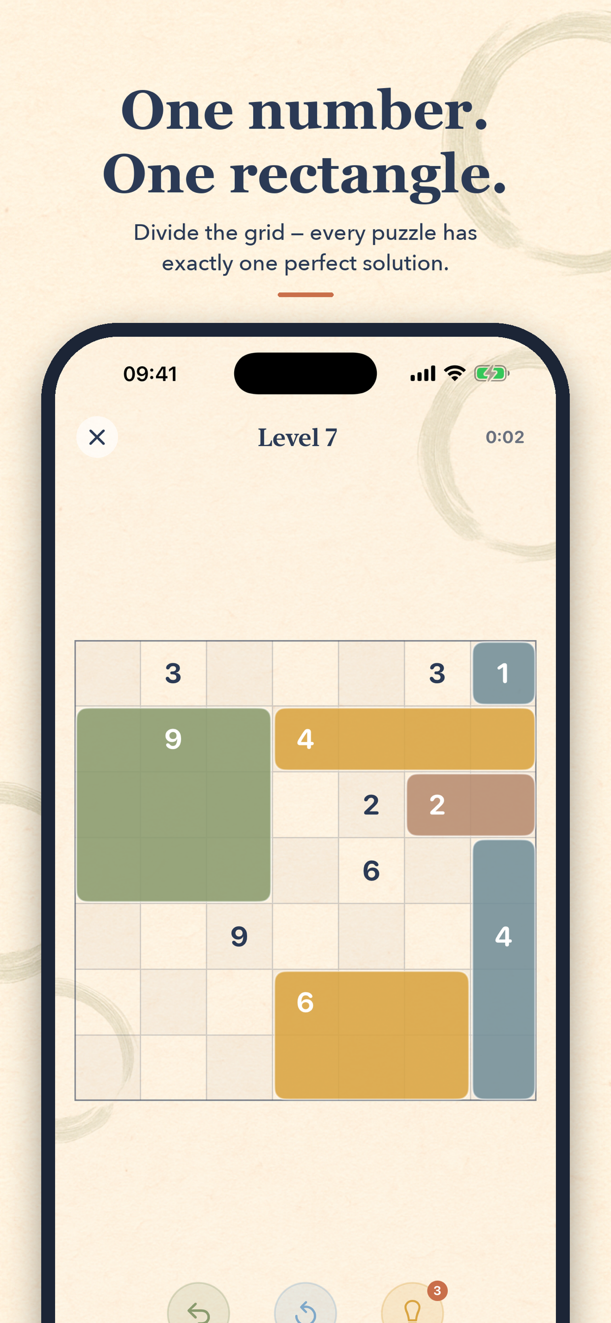 Shikaku Zen: Rectangle Puzzle screenshot 2