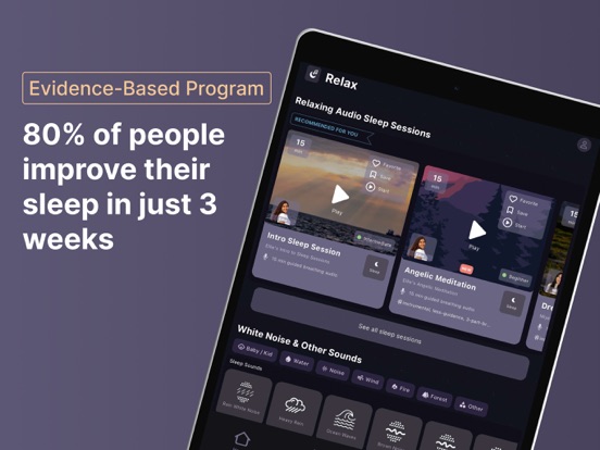 Chorus: Sleep & Relax iPad screenshot 1 - Health & Fitness app